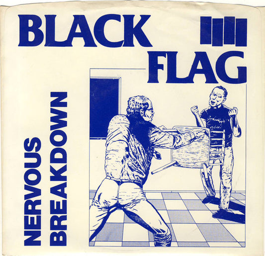 Black Flag : Nervous Breakdown (7", EP, RP, V10)