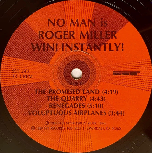 No Man is Roger Miller (2) : Win! Instantly! (LP, Album)