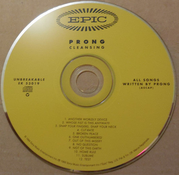Prong : Cleansing (CD, Album)