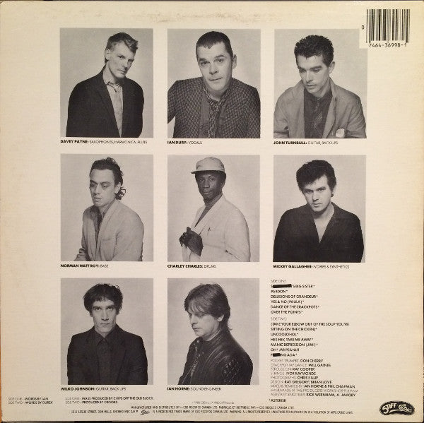Ian Dury And The Blockheads : Laughter (LP, Album)