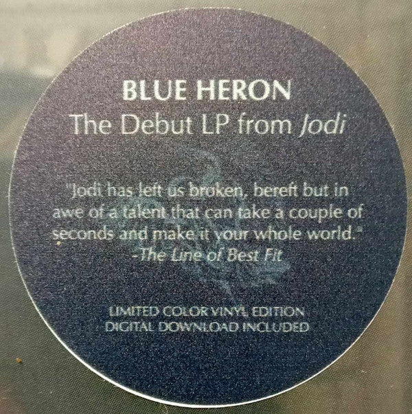 Jodi (14) : Blue Heron (LP, Album, Dlx, Ltd, Tra)