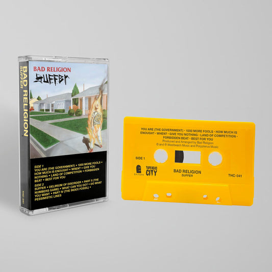 Bad Religion - "Suffer" Cassette (Yellow Flame)