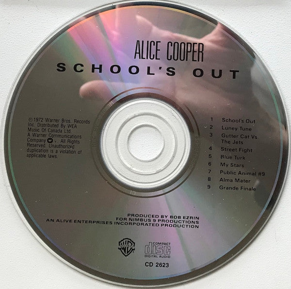 Alice Cooper : School's Out (CD, Album, RE)