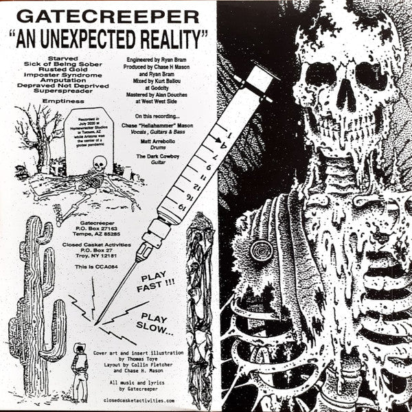 Gatecreeper : An Unexpected Reality (12", EP, Ltd, RP, Ora)