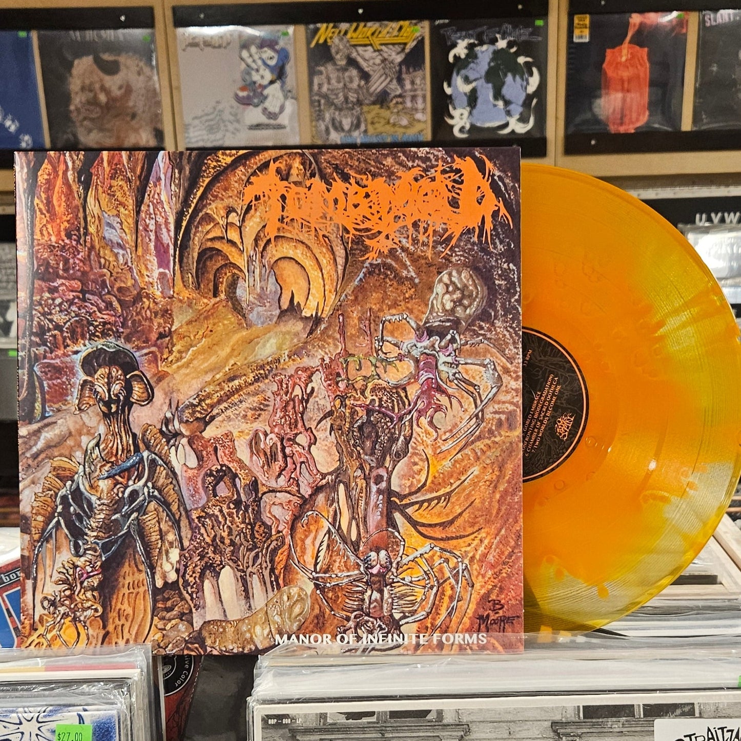 Tomb Mold - "Manor Of Infinite Forms" LP (orange, with real setlist)