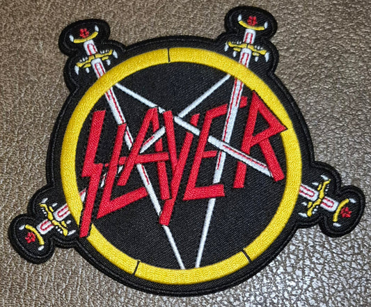 SLAYER PENTAGRAM embroidered patch