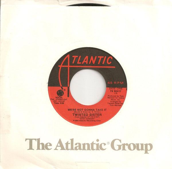 Twisted Sister : We're Not Gonna Take It (7", Single)