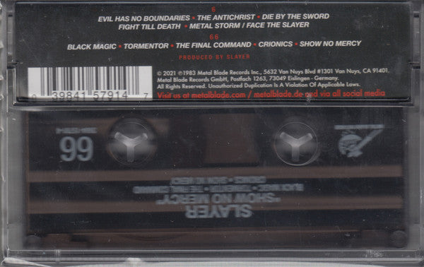 Slayer : Show No Mercy (Cass, Album, RE, RM)