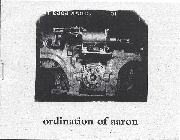 Ordination Of Aaron : Ordination Of Aaron (7")