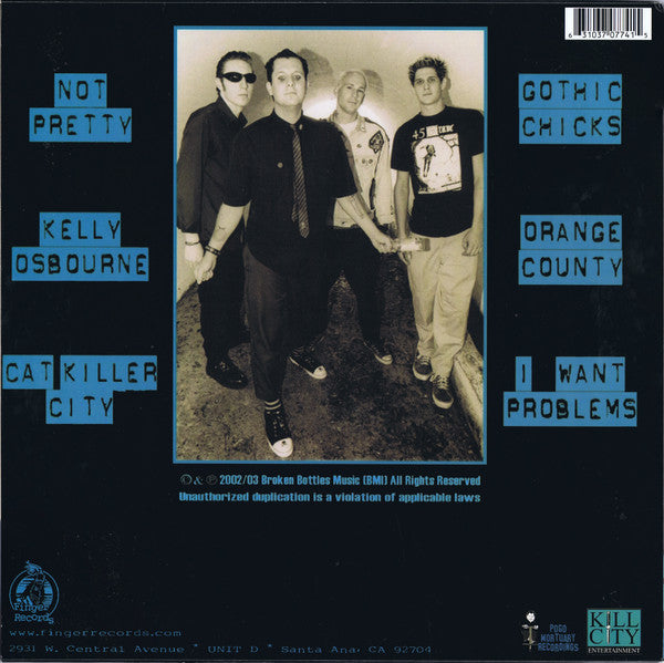 Broken Bottles : Not Pretty (12", EP, Blu)