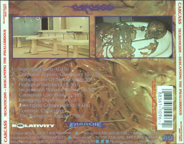 Carcass : Necroticism - Descanting The Insalubrious (CD, Album)