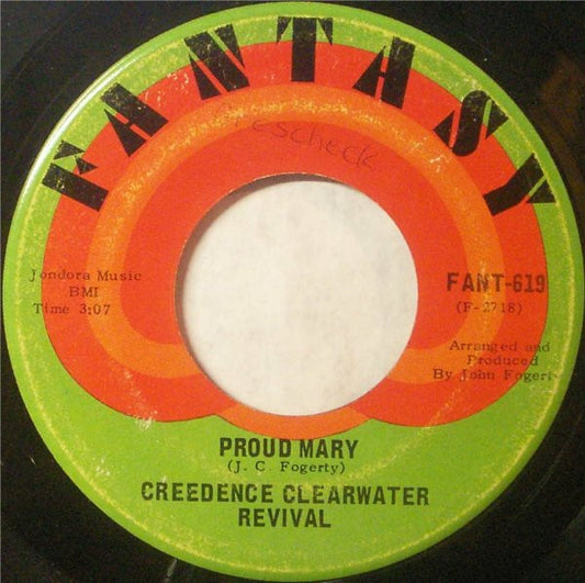 Creedence Clearwater Revival : Proud Mary / Born On The Bayou (7", Single)