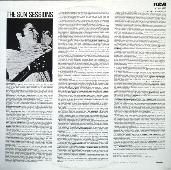 Elvis Presley : The Sun Collection (LP, Comp, Mono, RE)