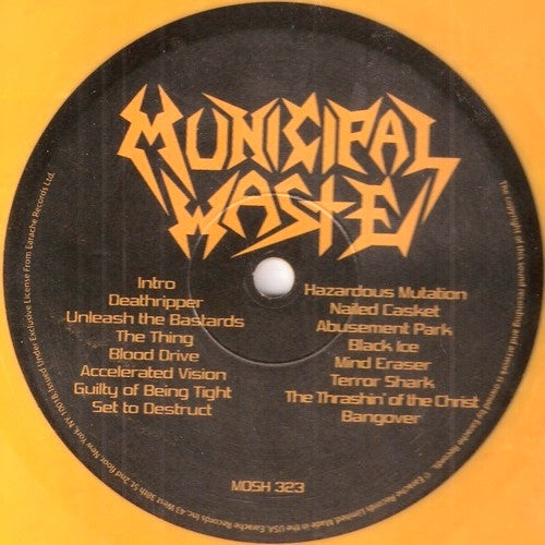 Municipal Waste : Hazardous Mutation (LP, Album, Yel)