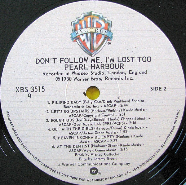 Pearl Harbour : Don't Follow Me, I'm Lost Too (LP, Album)