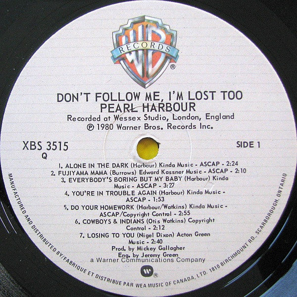 Pearl Harbour : Don't Follow Me, I'm Lost Too (LP, Album)