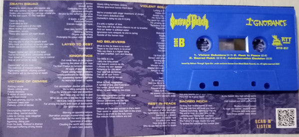 Sacred Reich : Ignorance (Cass, Album, Ltd, RE, RM, Blu)