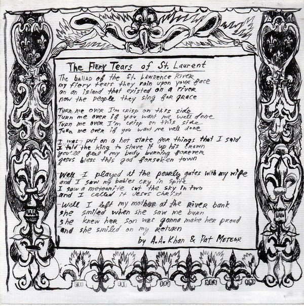 King Khan & Pat Meteor : The Fiery Tears Of St. Laurent (7", Single)