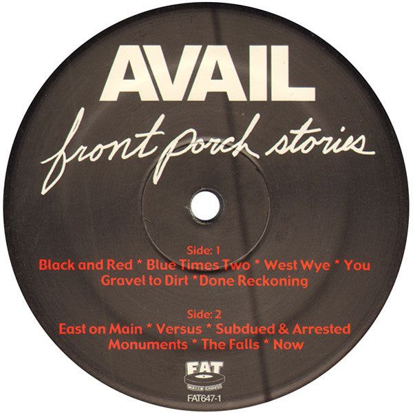 AVAIL : Front Porch Stories (LP, Album)