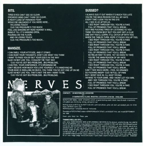 Substandard (2) / Nerves (2) : Substandard / Nerves (7", EP)