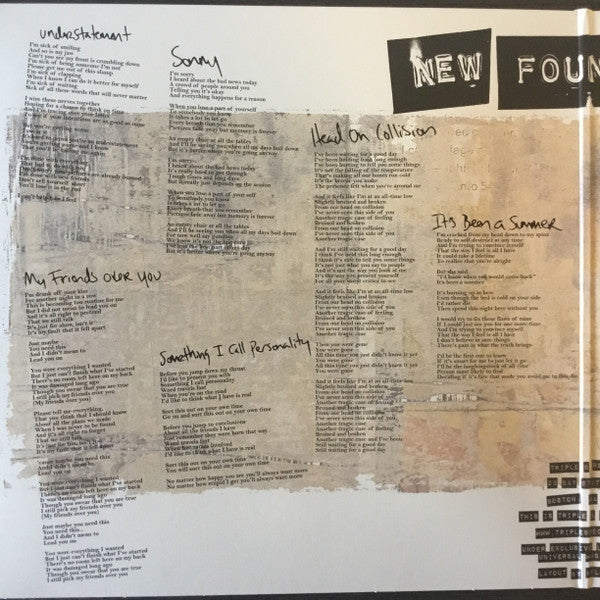 New Found Glory : Sticks And Stones (LP, Album, Ltd, RE, Yel)