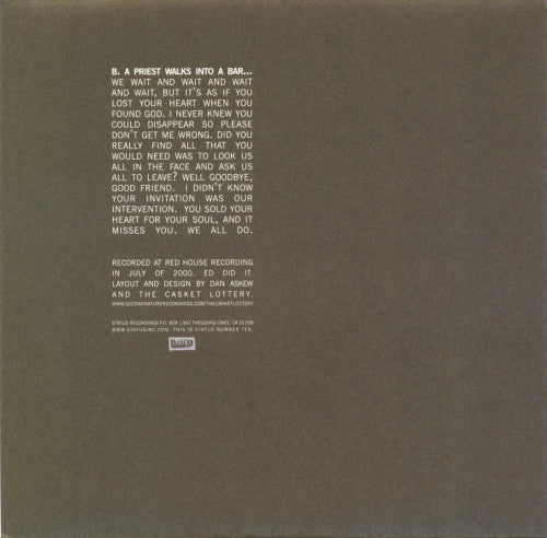 The Casket Lottery : Lost At Sea (7")
