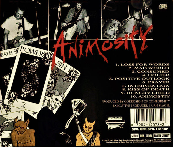 Corrosion Of Conformity : Animosity (CD, Album, RE)