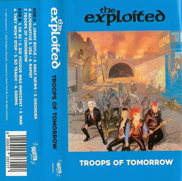The Exploited : Troops Of Tomorrow (Cass, Album, Ltd, RE, Red)