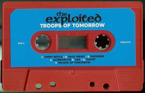 The Exploited : Troops Of Tomorrow (Cass, Album, Ltd, RE, Red)