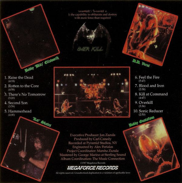 Overkill : Feel The Fire (CD, Album, RP)