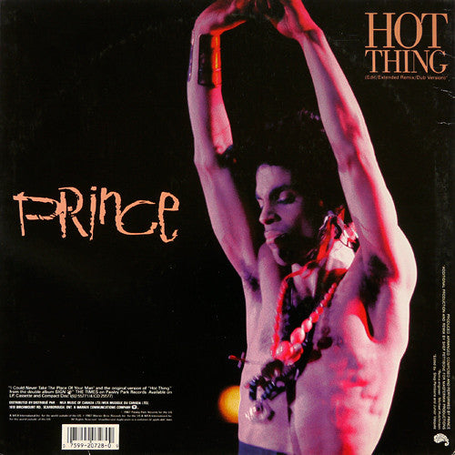 Prince : I Could Never Take The Place Of Your Man (12", Maxi)