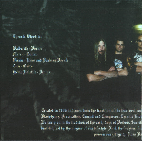 Tyrants Blood : Tyrants Blood (CD, Album)
