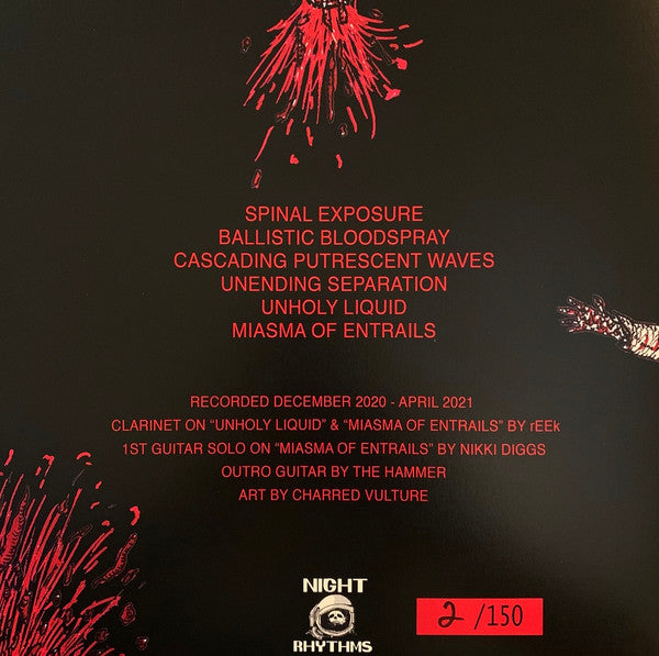 Effluence (2) : Ballistic Bloodspray (Lathe, 10", S/Sided, Etch, Ltd, Num)