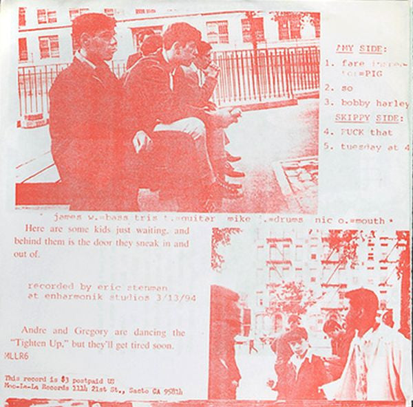 The Yah Mos : Off Your Parents E.P. (7", EP, RE)