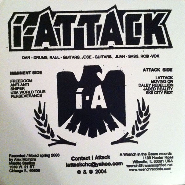 I Attack : I Attack (LP, Album, Clo)