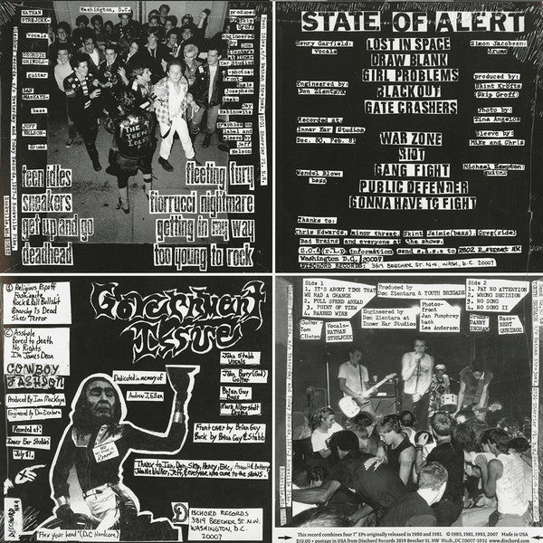 Various : Four Old Seven Inches On A Twelve Inch (LP, Comp, RE, Yel)