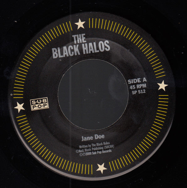 The Black Halos : Jane Doe b/w Russian Roulette (7")