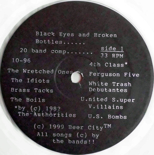 Various : Black Eyes And Broken Bottles ...We're Done Being Harassed! (LP, Comp, Cle)