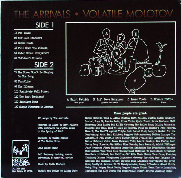 The Arrivals : Volatile Molotov (LP, Album)