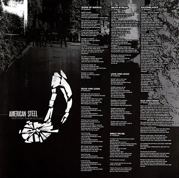 American Steel : Destroy Their Future (LP, Album)