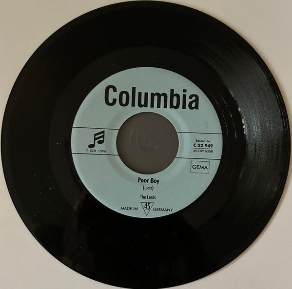 The Lords : Poor Boy / Poison Ivy (7", Single, RE)