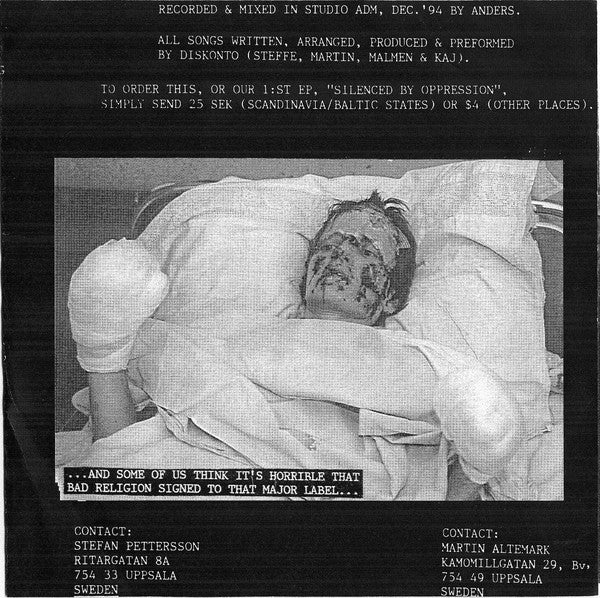 Diskonto : A Shattered Society (7", EP)