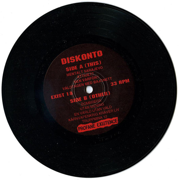 Diskonto : A Shattered Society (7", EP)