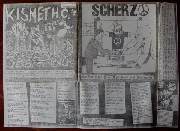 Scherzo (7) / Kismet Hardcore : Multinational Desecration / Seeds Of Violence (7", EP)