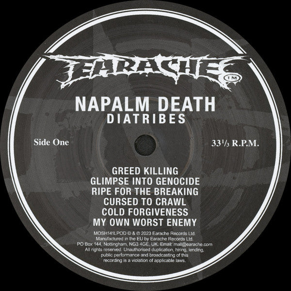 Napalm Death : Diatribes (LP, Album)