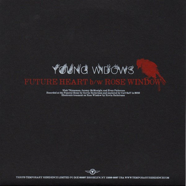 Young Widows : Future Heart b/w Rose Window (7", Single, Ltd, Fox)