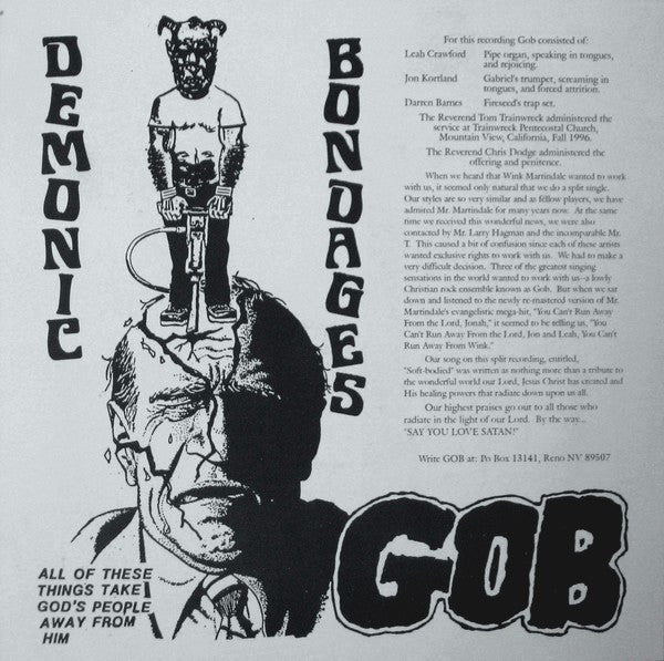 Gob (2) / Wink Martindale : "Together At Last" Split E.P. (7", EP, Ltd)