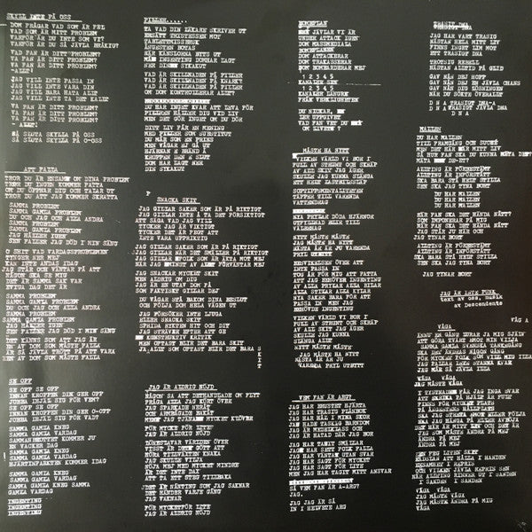 Sista Sekunden : Skyll Inte På Oss (LP, Album, Sil)