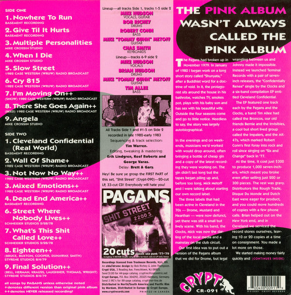 Pagans : The Pink Album Plus! (LP, Comp)