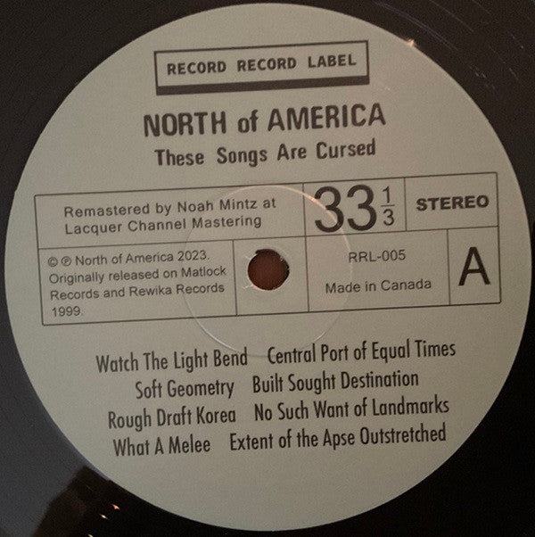 North Of America : These Songs Are Cursed (LP, Album, Ltd, RE)